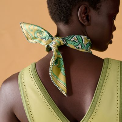 期間限定❗【新品】エルメス ☆ バンダナ 55 H・アンリュミネ スカーフ シルクバンダナ 《H・アンリュミネ》 - ブルー | Hermès - エルメス